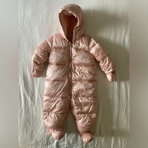 Baby girls gap snowsuit  - 12-18 months - with detachable mittens and booties